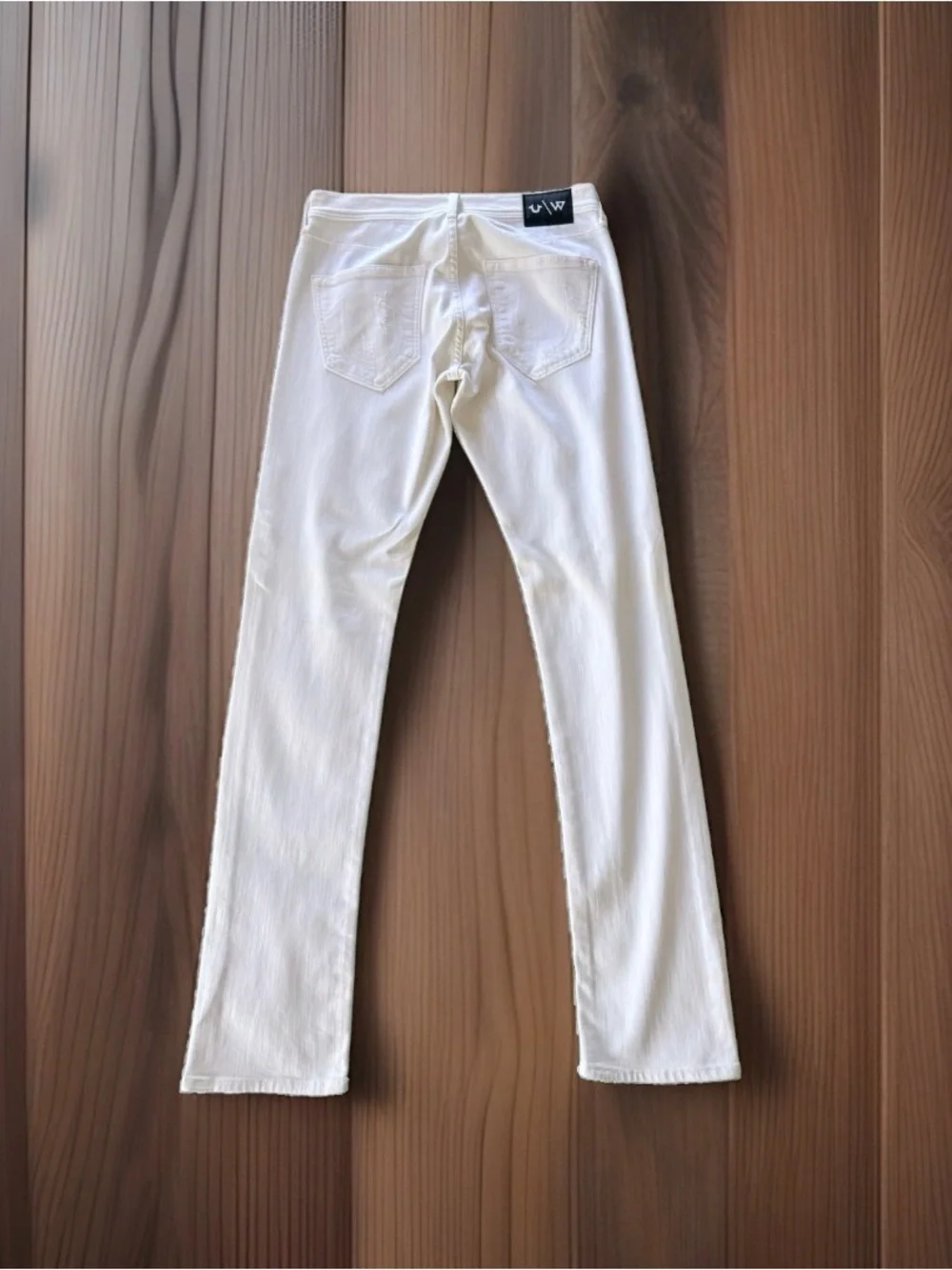 True Religion Rocco x Westbrook White Distressed Slim Denim. Size 30
